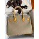 HERMES Birkin 30 Trench&Jaune Ambre Epsom Silver-tone Hardware