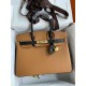 HERMES Birkin 30 Gold&Nior Epsom Gold-tone Hardware