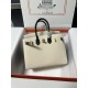 HERMES Birkin 30 Craie&Nior Epsom Silver-tone Hardware