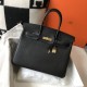 HERMES Birkin 35 Nior Togo Gold-tone Hardware