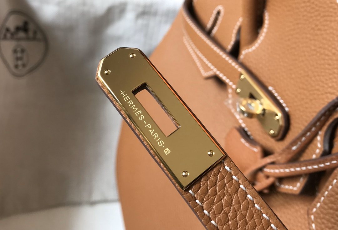 HERMES Birkin 35 Gold Togo Gold-tone Hardware