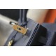 HERMES Birkin 35 Deep Blue Togo Gold-tone Hardware