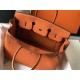 HERMES Birkin 35 Orange Togo Gold-tone Hardware