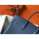 HERMES Birkin 35 Blue Agate Togo Gold-tone Hardware