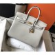 HERMES Birkin 35 Gris Perle Togo Gold-tone Hardware