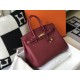 HERMES Birkin 35 Bordeaux Togo Gold-tone Hardware