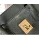 HERMES Birkin 35 Vert Criquet Togo Gold-tone Hardware