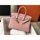 HERMES Birkin 35 Rose Confetti Togo Gold-tone Hardware