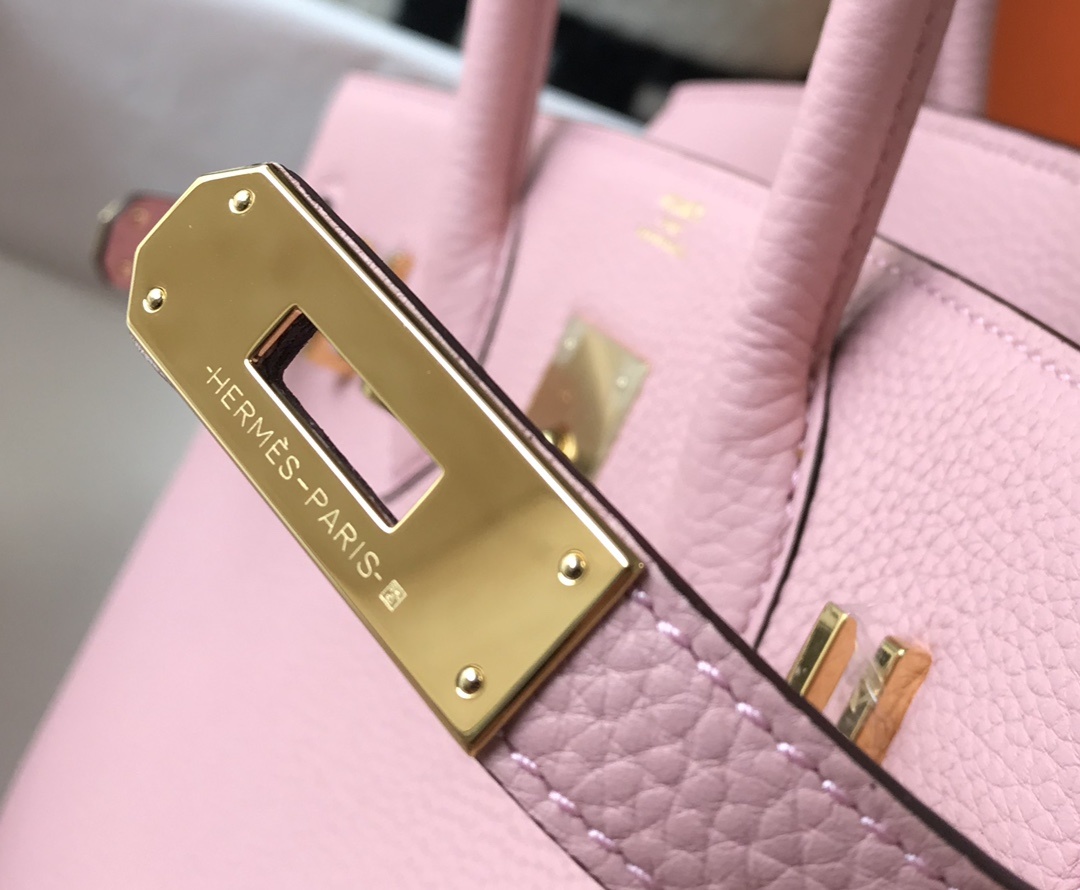 HERMES Birkin 35 Rose Confetti Togo Gold-tone Hardware