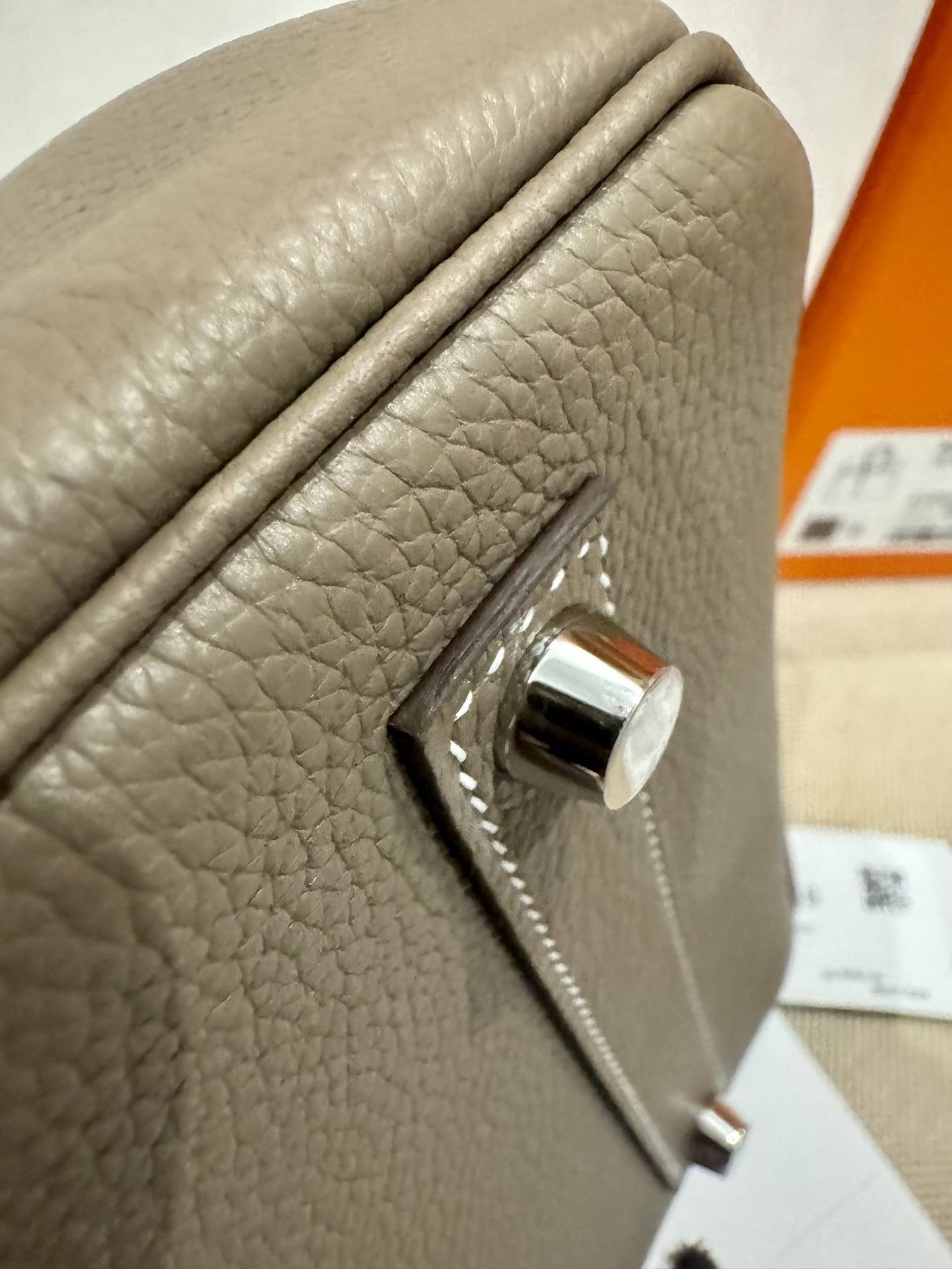 HERMES Birkin 35 Etoupe Togo Gold-tone Hardware