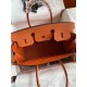 HERMES Birkin 35 Orange Epsom Silver-tone Hardware