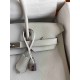 HERMES Birkin 35 Gris Perle Epsom Silver-tone Hardware