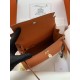 HERMES Kelly 25 Orange Epsom Gold-tone Hardware