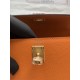 HERMES Kelly 25 Orange Epsom Gold-tone Hardware