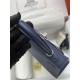 HERMES Kelly 25 Deep Blue Epsom Silver-tone Hardware