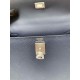 HERMES Kelly 25 Deep Blue Epsom Silver-tone Hardware