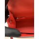 HERMES Kelly 25 Rouge De Corur Epsom Silver-tone Hardware