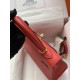 HERMES Kelly 25 Rouge De Corur Epsom Gold-tone Hardware