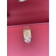 HERMES Kelly 25 Rouge De Corur Epsom Gold-tone Hardware