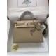 HERMES Kelly 25 Trench Epsom Silver-tone Hardware