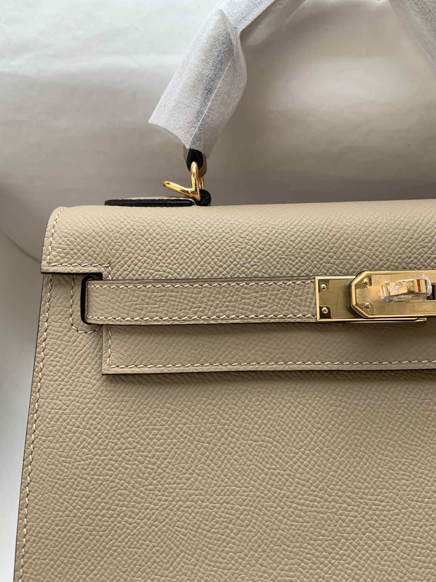 HERMES Kelly 25 Trench Epsom Gold-tone Hardware