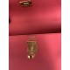 HERMES Kelly 25 Rose Lipsur Epsom Gold-tone Hardware