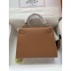 HERMES Kelly 25 Gold Epsom Gold-tone Hardware