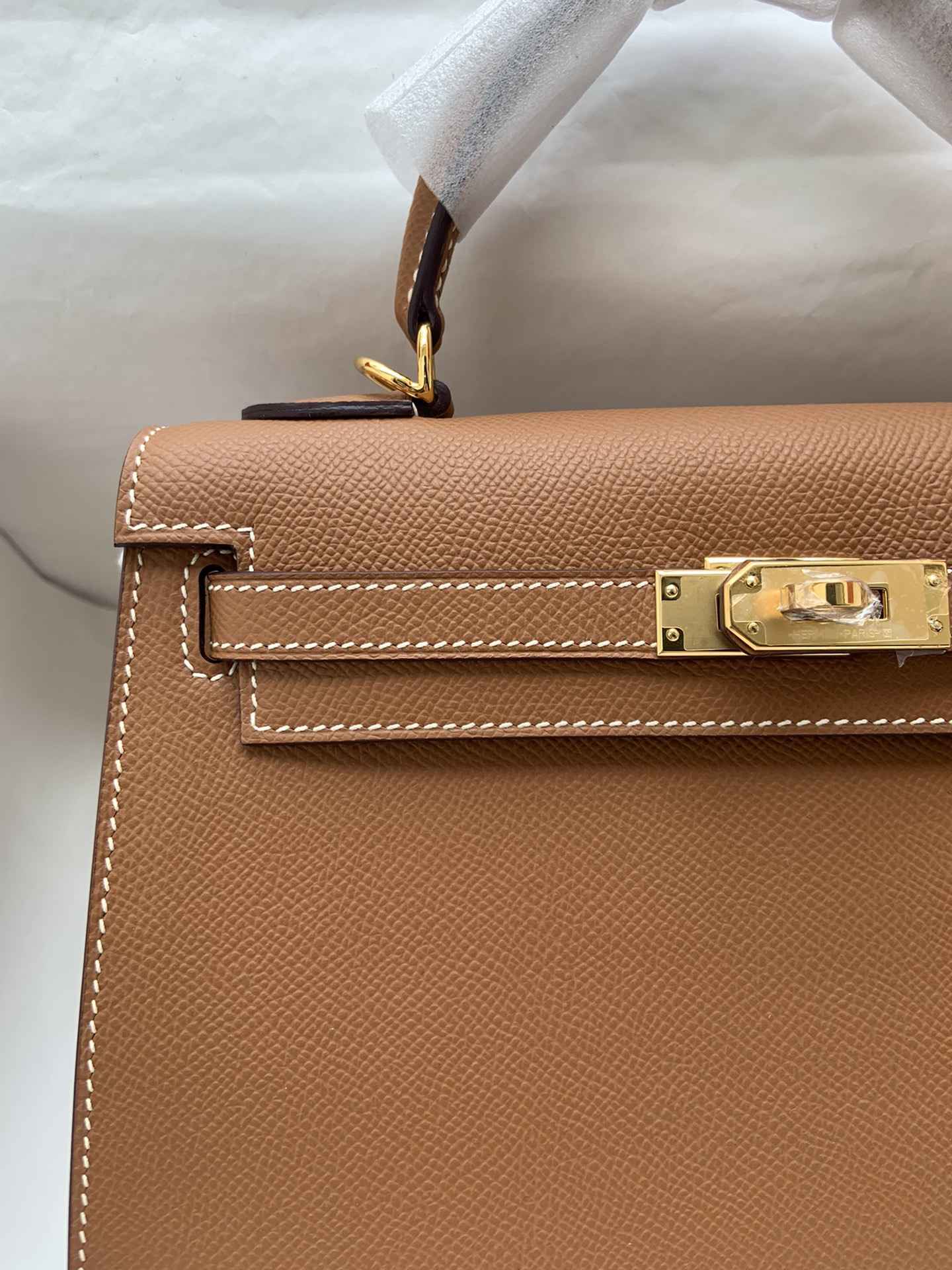 HERMES Kelly 25 Gold Epsom Gold-tone Hardware