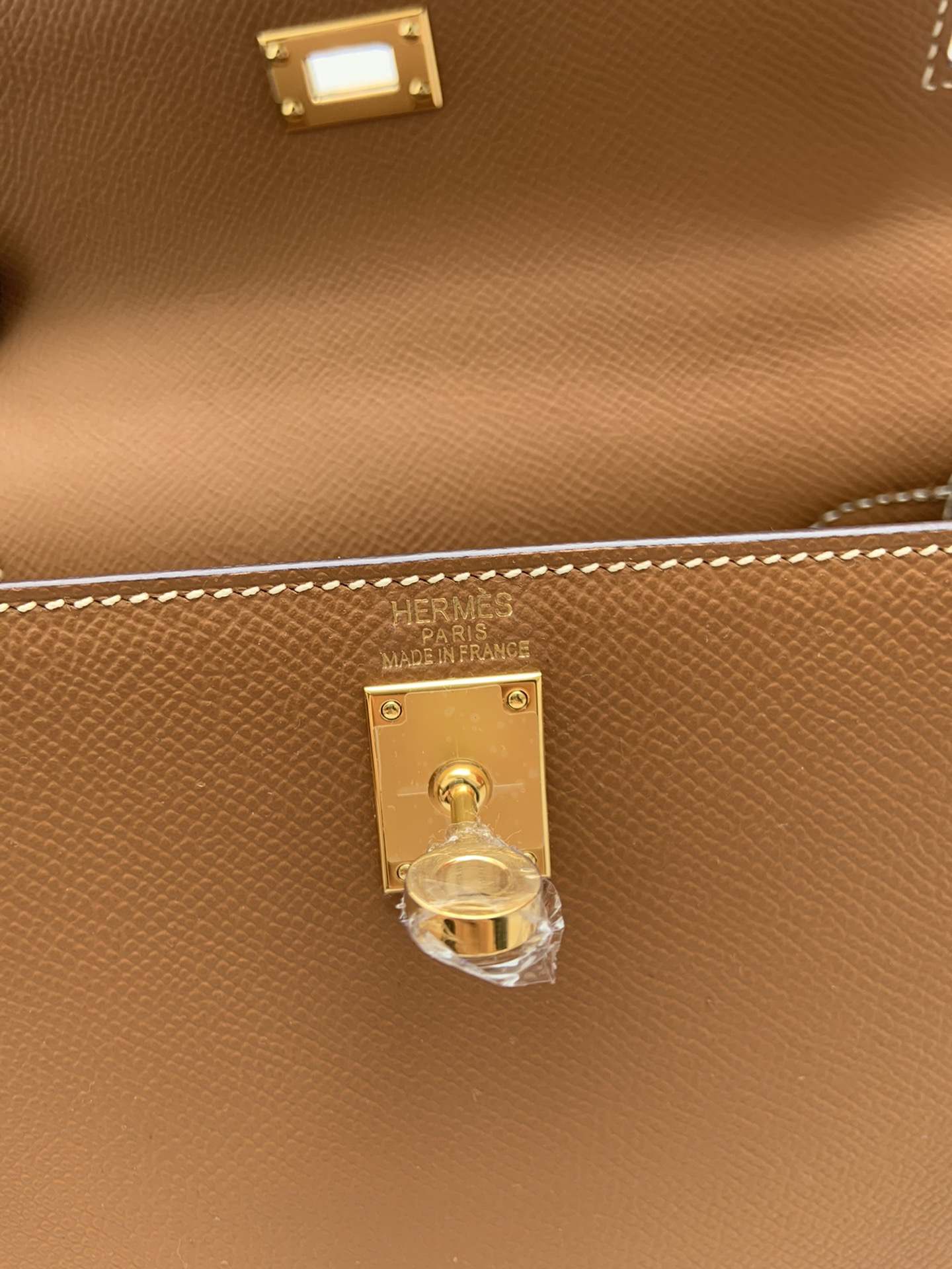 HERMES Kelly 25 Gold Epsom Gold-tone Hardware