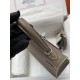 HERMES Kelly 25 Etoupe Epsom Silver-tone Hardware