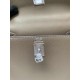 HERMES Kelly 25 Etoupe Epsom Silver-tone Hardware