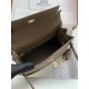 HERMES Kelly 25 Etoupe Epsom Gold-tone Hardware