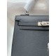 HERMES Kelly 25 Nior Epsom Silver-tone Hardware