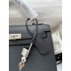 HERMES Kelly 25 Nior Epsom Silver-tone Hardware