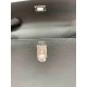 HERMES Kelly 25 Nior Epsom Silver-tone Hardware