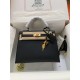 HERMES Kelly 25 Nior Epsom Gold-tone Hardware