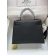 HERMES Kelly 25 Nior Epsom Gold-tone Hardware