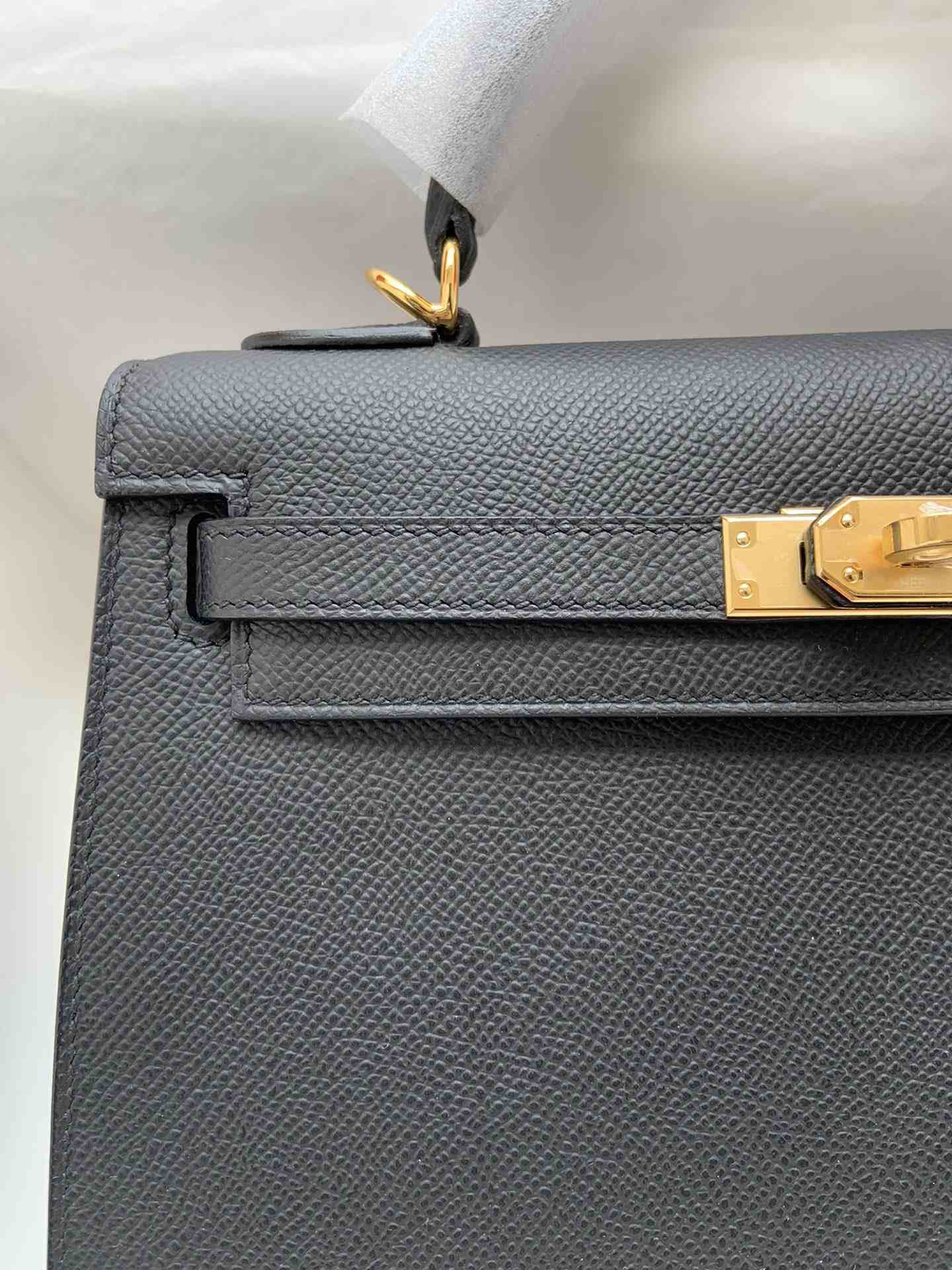 HERMES Kelly 25 Nior Epsom Gold-tone Hardware