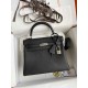 HERMES Kelly 25 Nior Togo Silver-tone Hardware