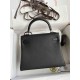 HERMES Kelly 25 Nior Togo Silver-tone Hardware