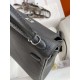 HERMES Kelly 25 Nior Togo Silver-tone Hardware