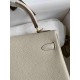 HERMES Kelly 25 Craie Togo Gold-tone Hardware