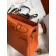 HERMES Kelly 25 Orange Togo Gold-tone Hardware