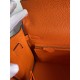 HERMES Kelly 25 Orange Togo Gold-tone Hardware