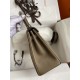 HERMES Kelly 25 Etoupe Togo Silver-tone Hardware