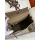 HERMES Kelly 25 Etoupe Togo Silver-tone Hardware