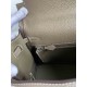 HERMES Kelly 25 Etoupe Togo Silver-tone Hardware