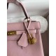 HERMES Kelly 25 Rose Sakura Togo Gold-tone Hardware