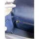 HERMES Kelly 25 Deep Blue Togo Gold-tone Hardware