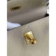 HERMES Kelly 25 Gris Tourterelle Togo Gold-tone Hardware